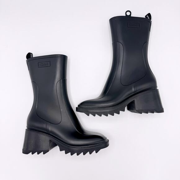 Chloé Betty Rubber Ankle Boots (Size 37) - Picture 11 of 15